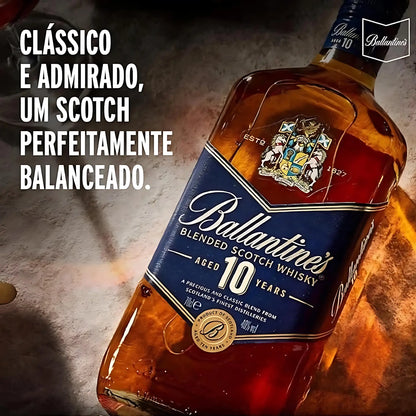 Whisky Ballantines 10 anos 1L